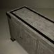Maitland-Smith tessellated marble and brass sideboard 1980s