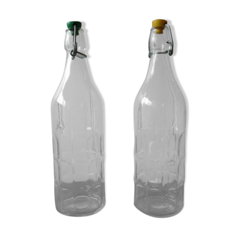 Glass soda bottles