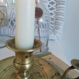 Vintage brass chamber candle holder