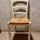 White straw chair