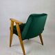 366 Lounge Chair in Green Velvet by Józef Chierowski, 1970s
