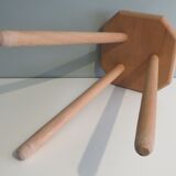 Set of 2 wooden stools