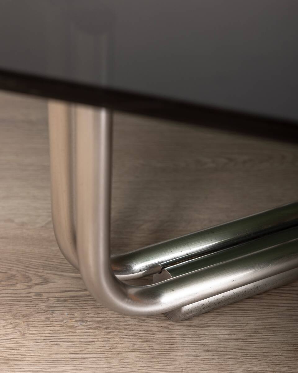 Table en verre vintage des années 60 mod. 784 design G.Frattini pour Cassina