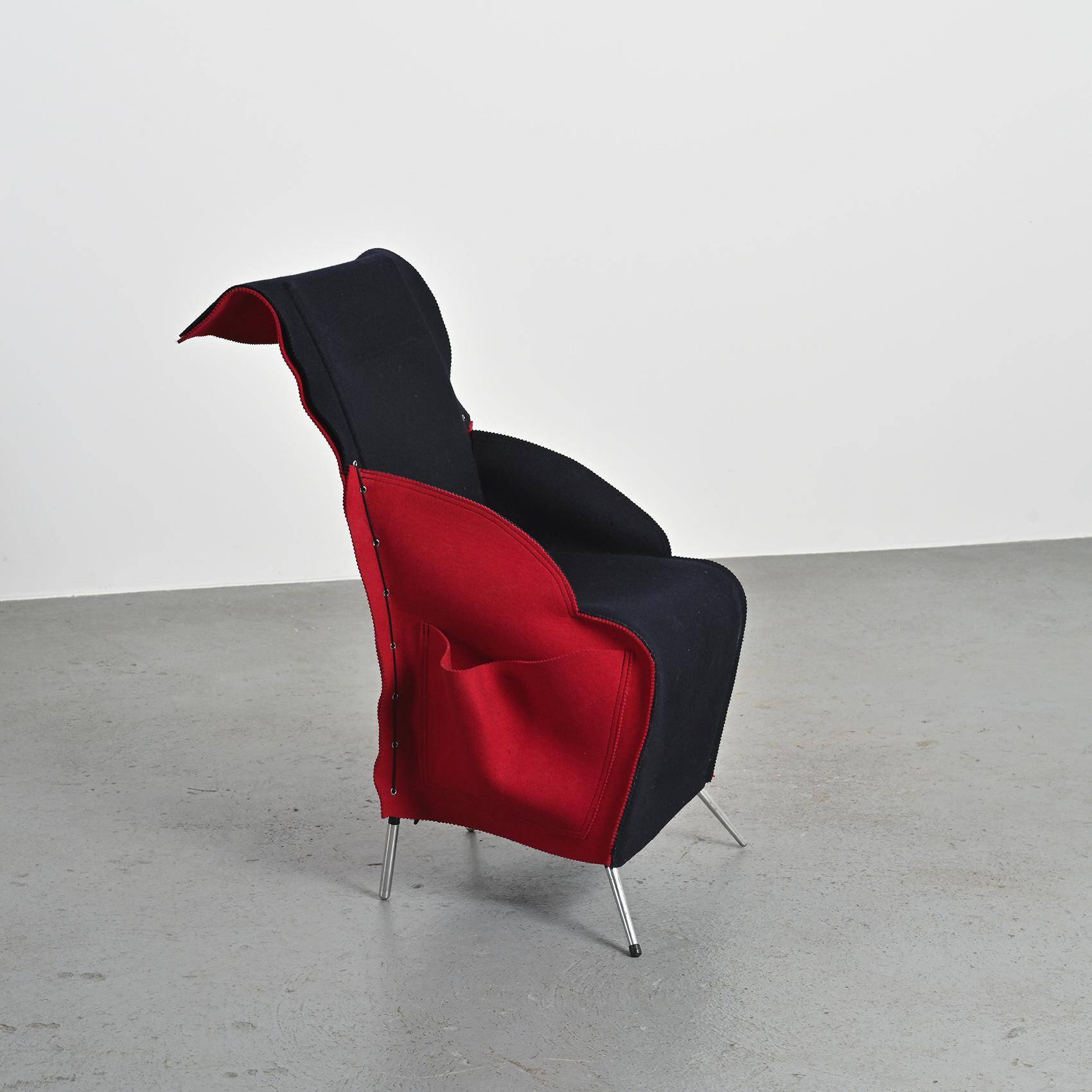 Filzka armchair by Borek Sipek for Scarabas, Netherlands, circa 1990