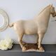Large Tang-style horse in crackled ceramic 40 cm
