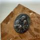 Ancient marble holy water font