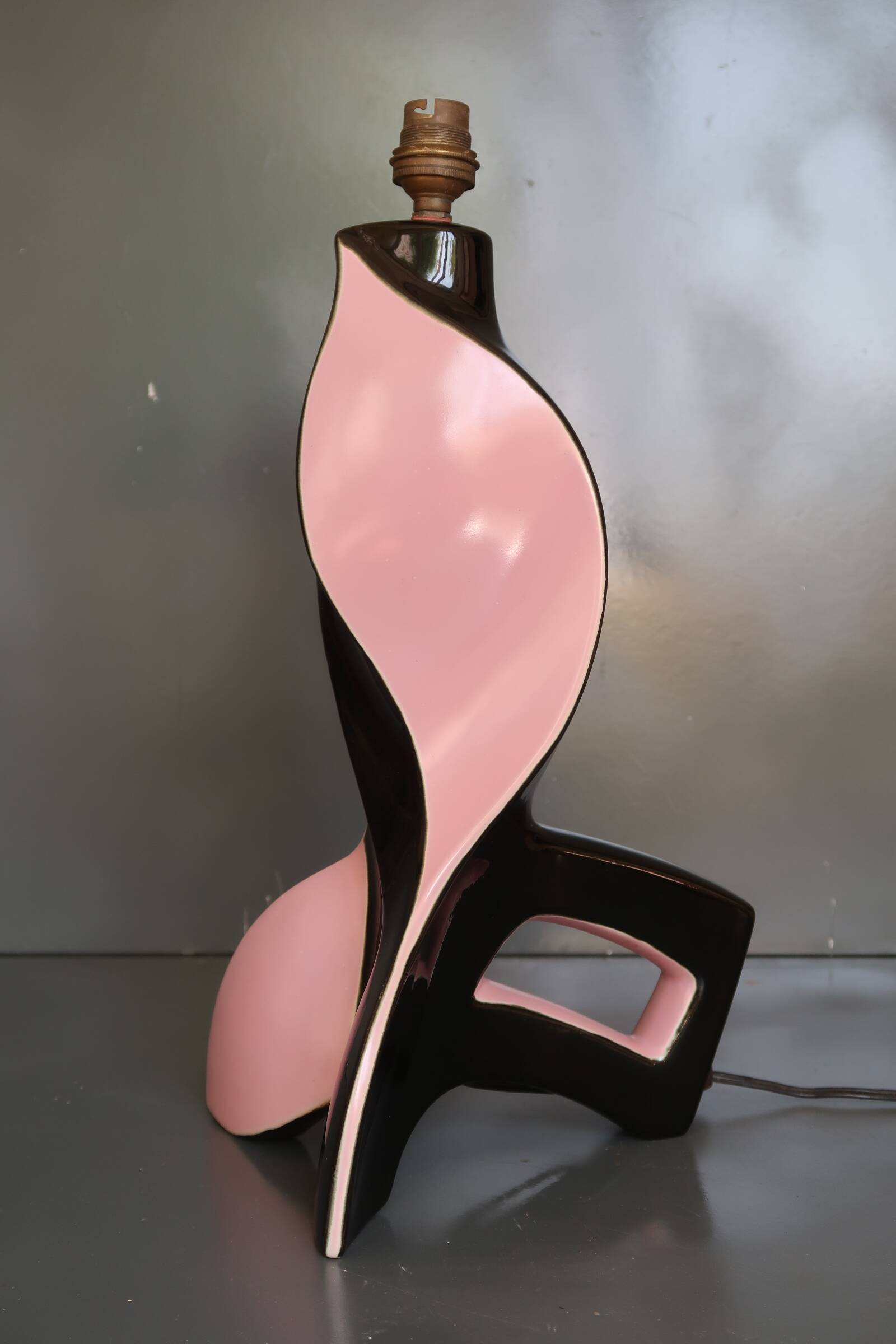 Large vintage 1960s ceramic lamp