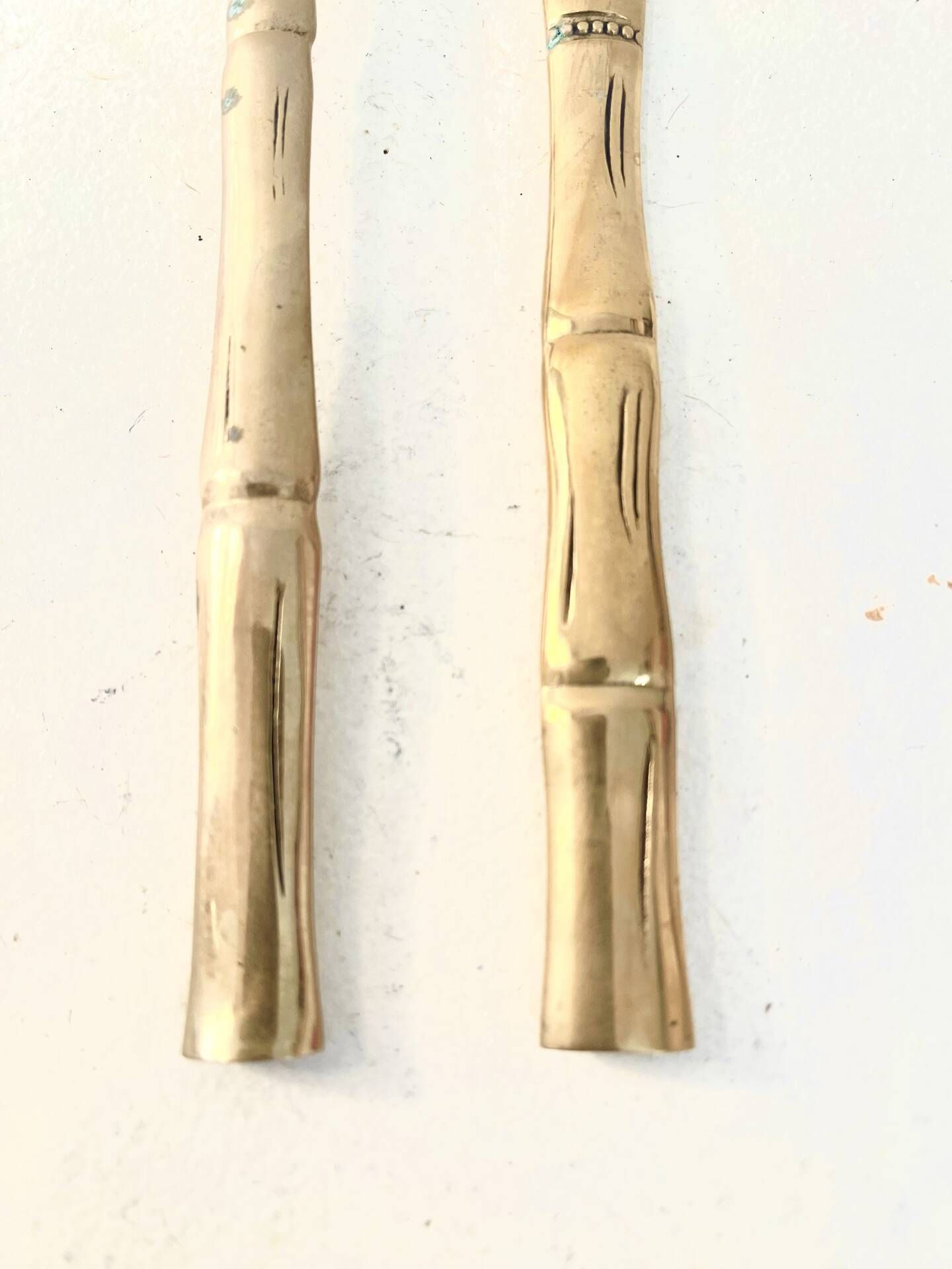 Vintage serving fork and knife, Hollywood Regency - circa 19