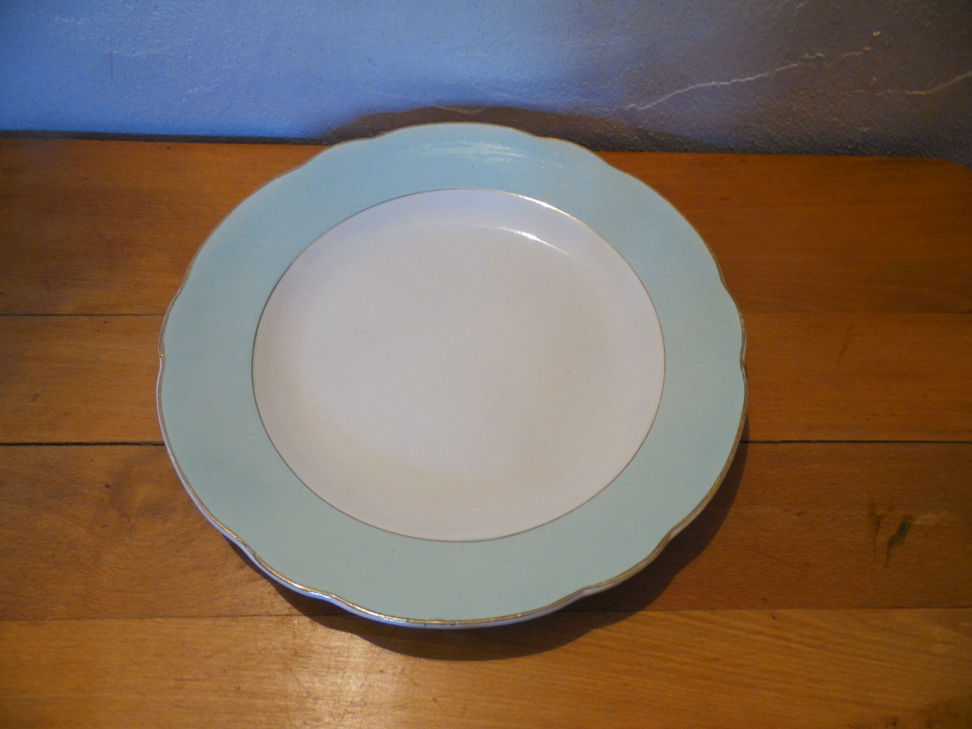 Round flat flat model HENRI Sarreguemines Digoin 30's