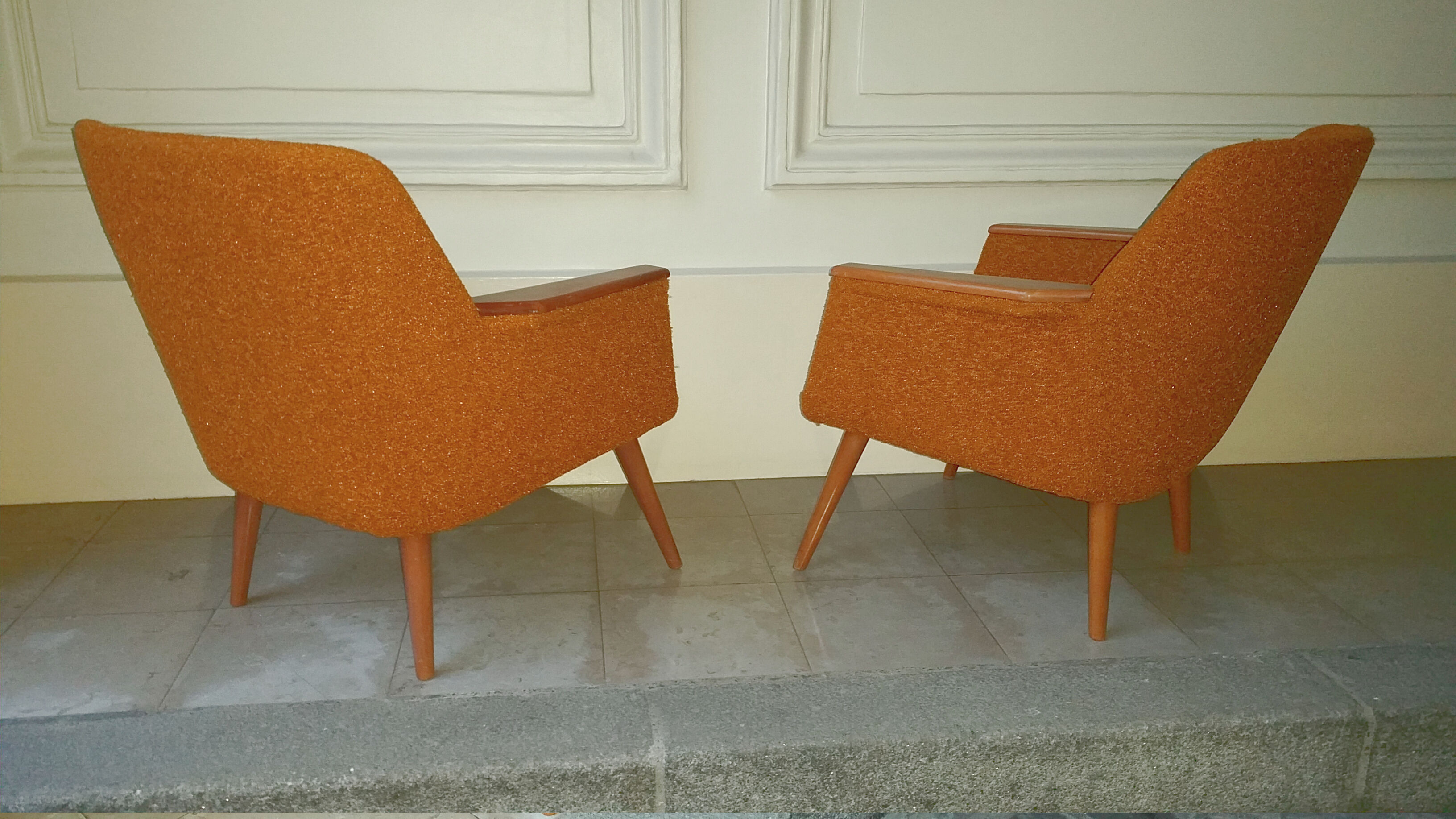 1/2 club chairs original 50s 60s