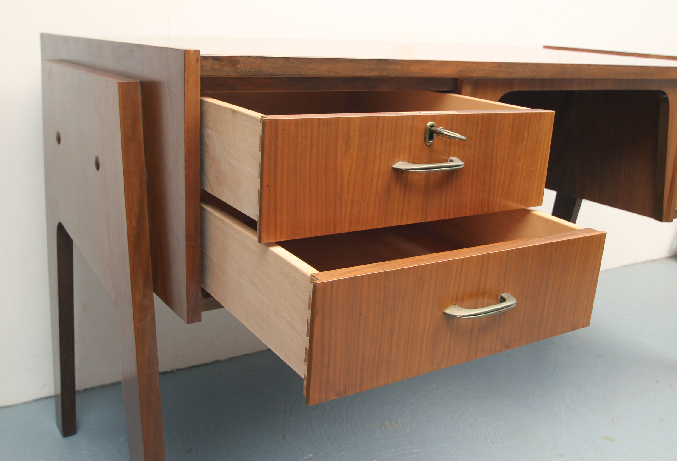 1950s desk in walnut