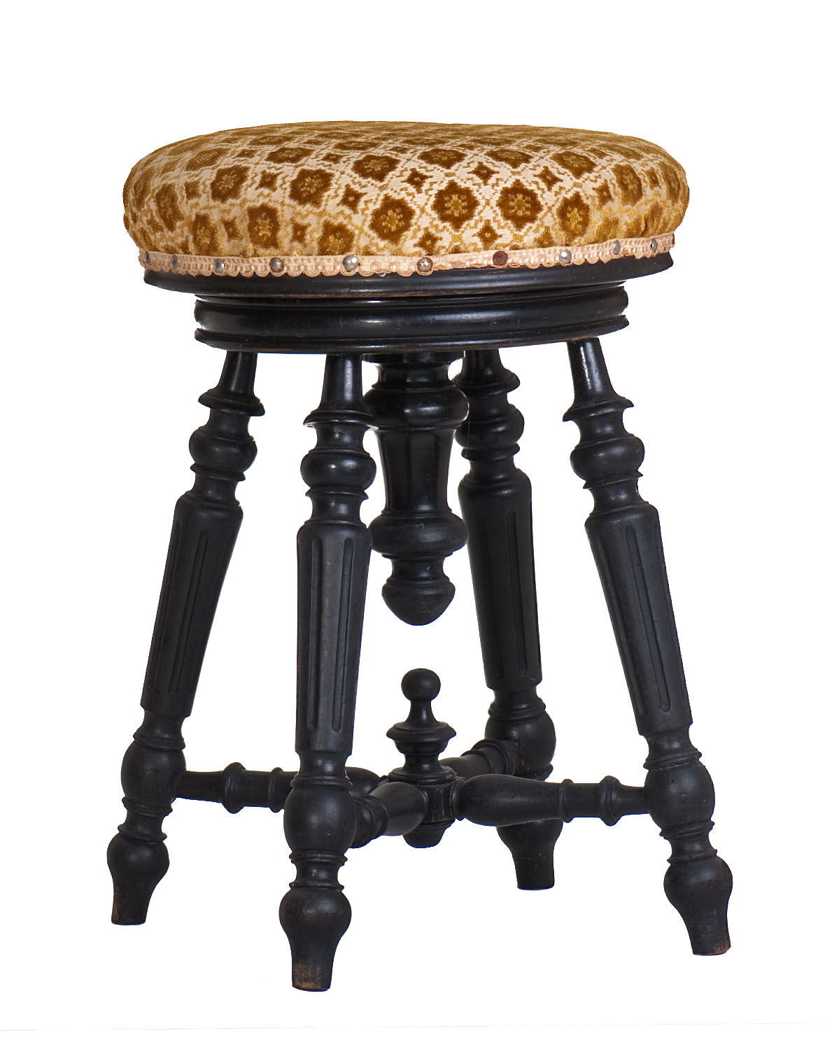 Adjustable seated piano stool Napoleon 3