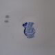 Batch 17 plates flat Badonviller eyelets red blue Art Deco 1923