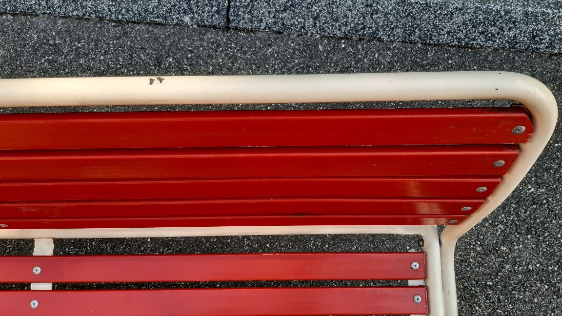 Foldable vintage garden bench