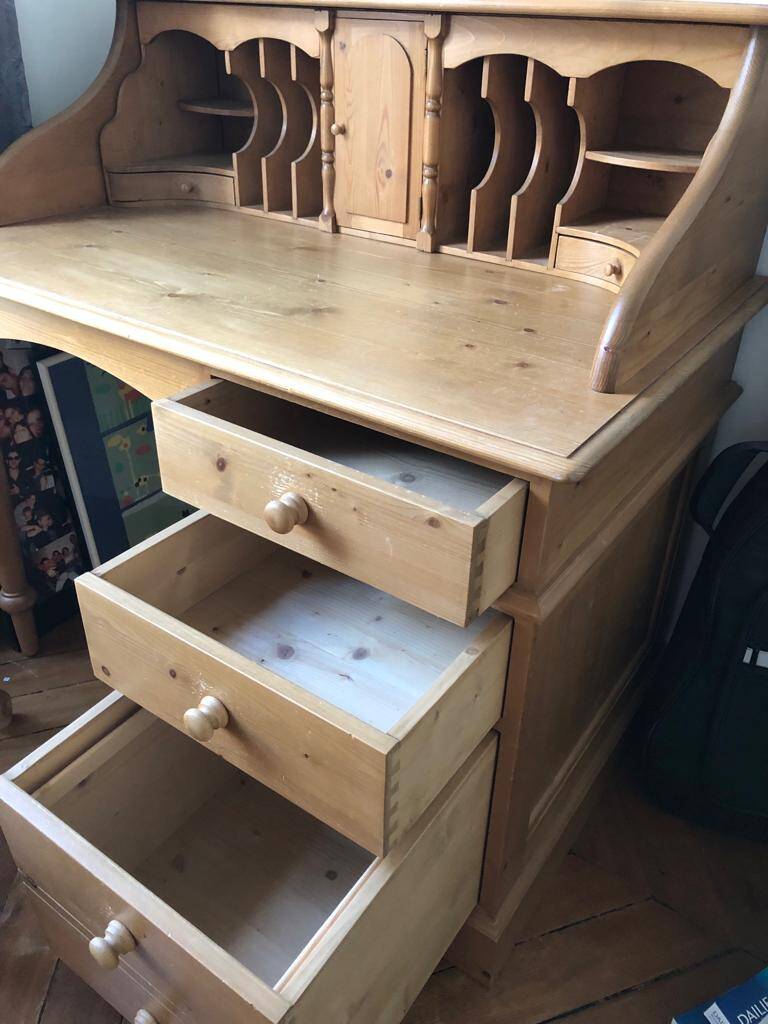 Wooden secretary desk