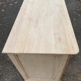 Louis Philippe sideboard with two doors and one drawer, renovated in solid cherry wood