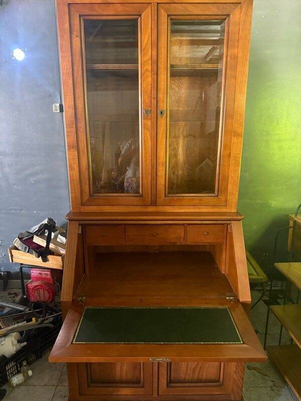 Solid wood library secretary