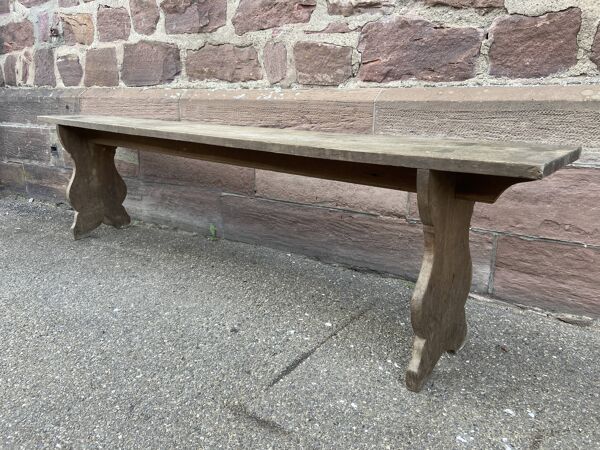 Banc de ferme chêne rustique 1900s