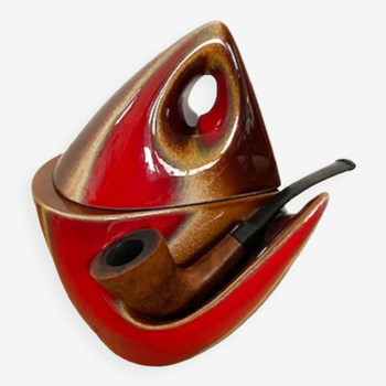 Ceramic tobacco pot / pipe holder