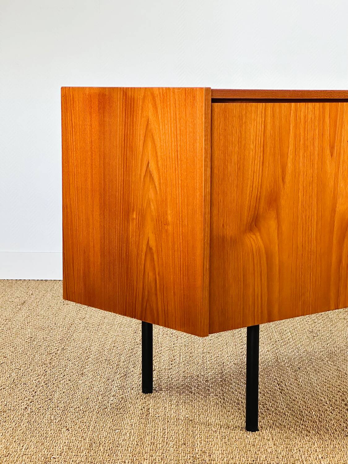 1960s minimalist Scandinavian teak sideboard