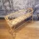 Vintage rattan planter