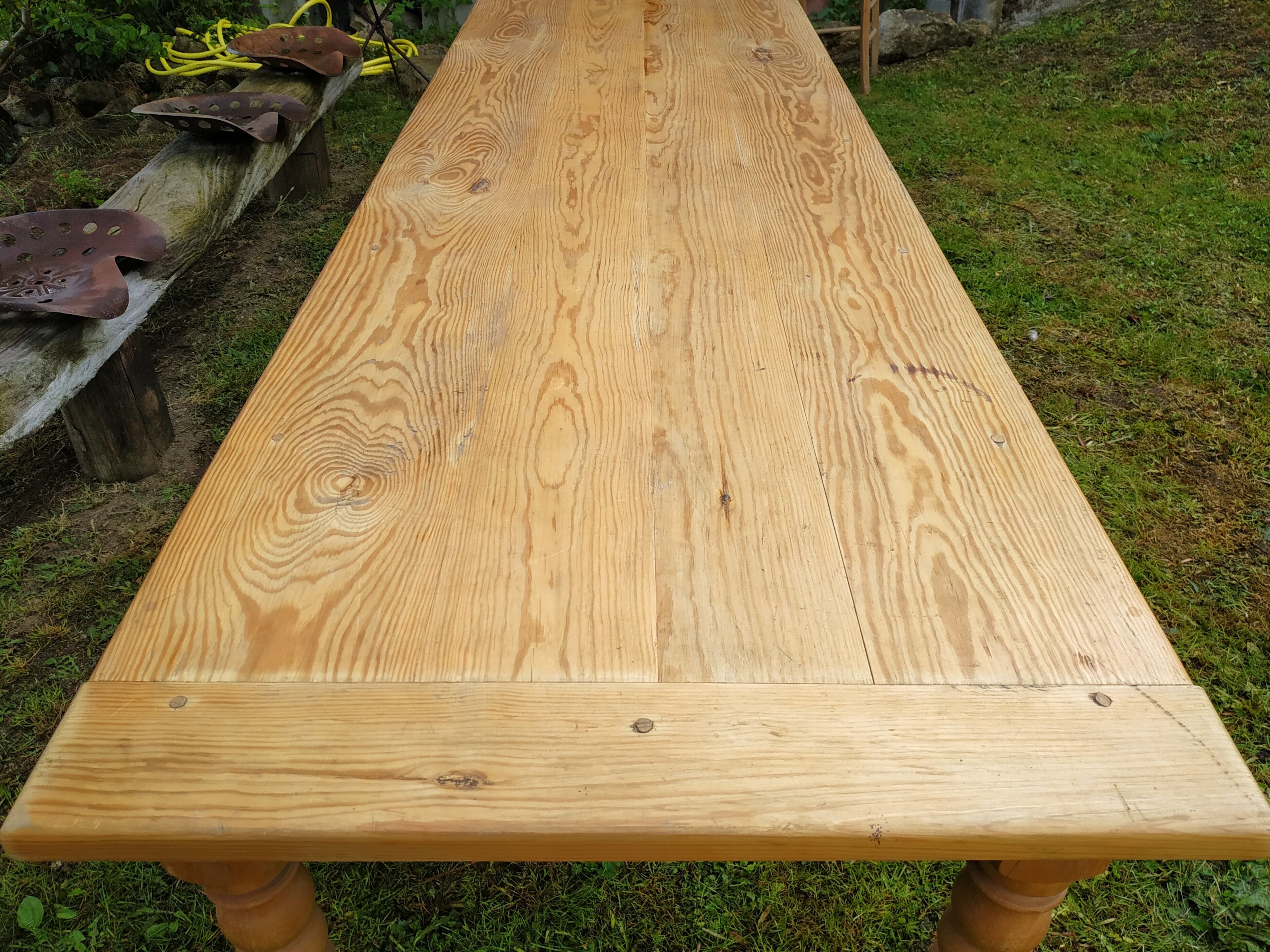 Antique farmhouse table, 3m20
