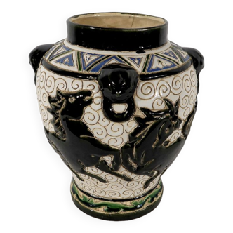 Vase en céramique émaillée, chine – 2ème partie xixe