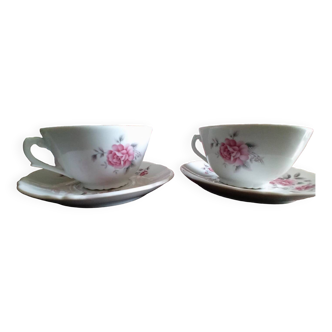 Porcelain cup duo