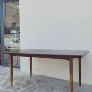 Scandinavian extendable table in Rio rosewood, 1960s