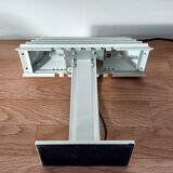 Desk lamp in white lacquered aluminum 1980 Aluminor.