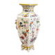 Porcelain vase with flower decorations by Dawen Wang.