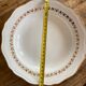 Deep plates with golden ivy pattern l'amandinoise