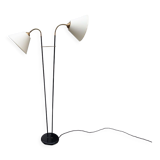 Floor lamp with two shades