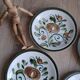 Set of 4 Argenteuil Boch plates 1966