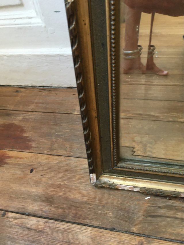 Large early mirror XXieme 88x157cm