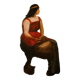 20th century painting - Woman at the fountain