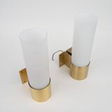 Pair of vintage wall lamps Bo by Jorgen Bo, Fog og Morup, 1960s