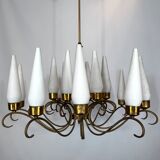 Arredoluce Monza 18 lights chandelier from 50s