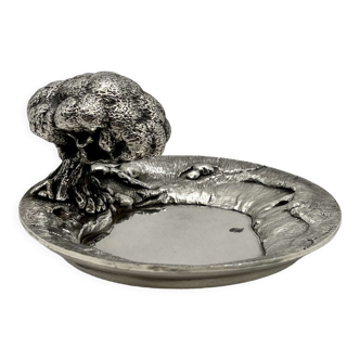 Empty Pocket Tree of Life in silver metal Christofle by Jacques Sitoleux