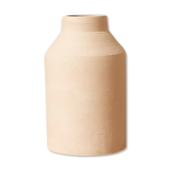 Raw pink "milk pot" vase