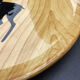 Ceramic plate imitation wood - Grandjean Jourdan - Vallauris