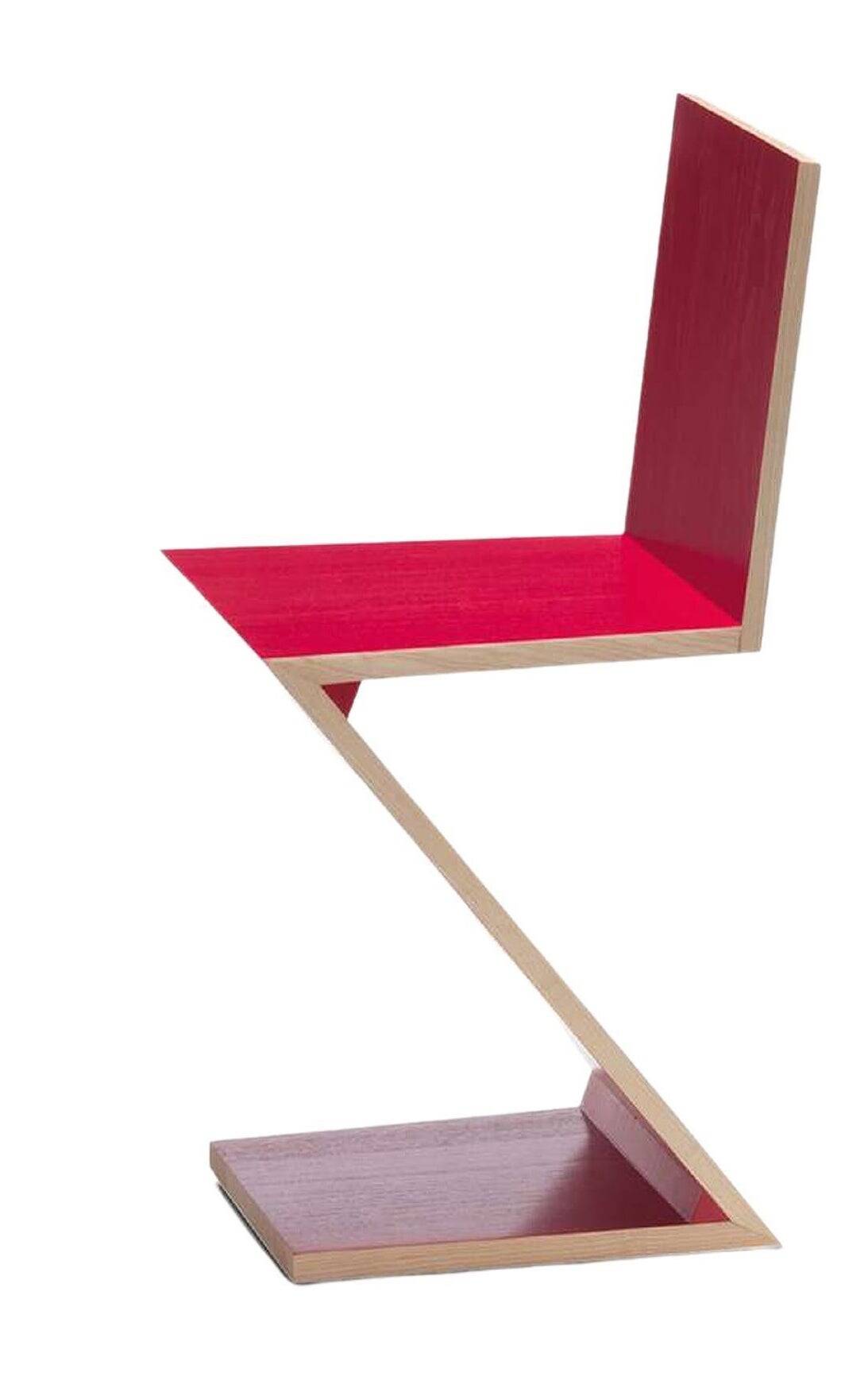 Chaise Zig Zag par Gerrit Rietveld pour Cassina