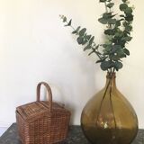 Amber color demijohn 10l