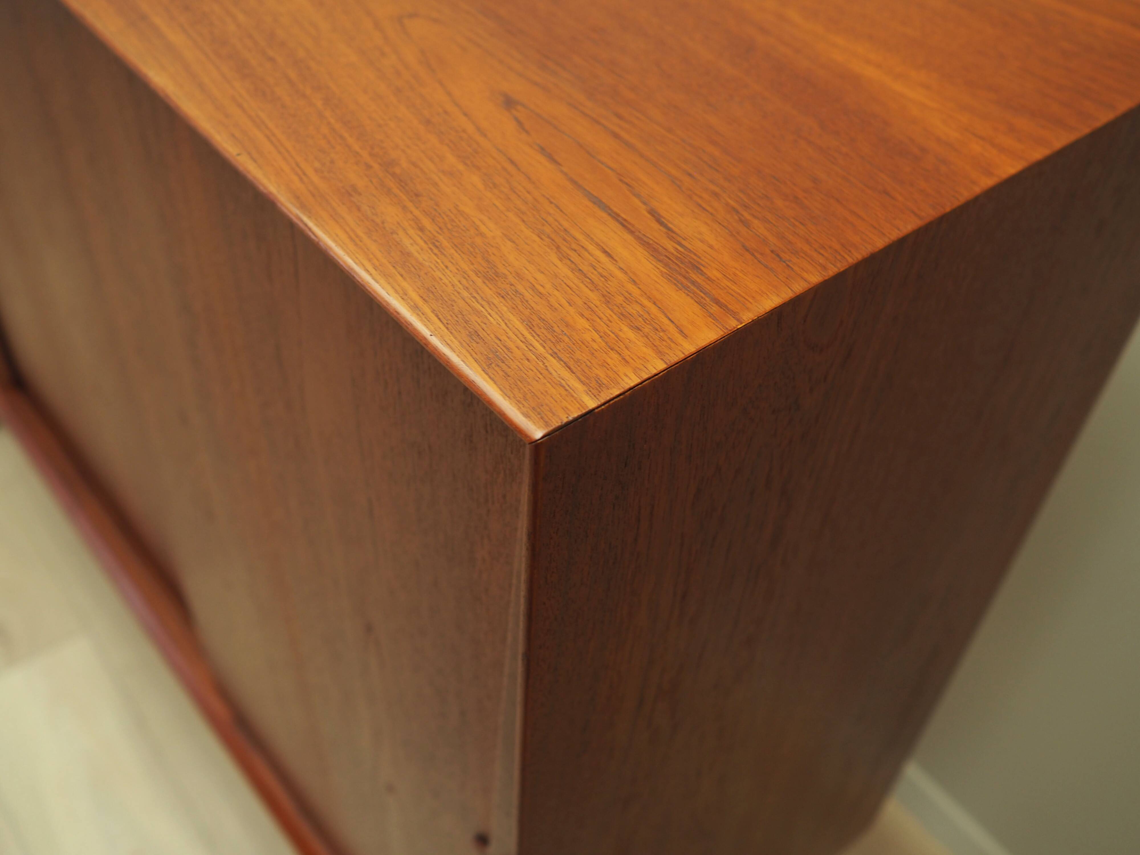Teak highboard, Danish design, 1970s, manufacturer: Omann Jun