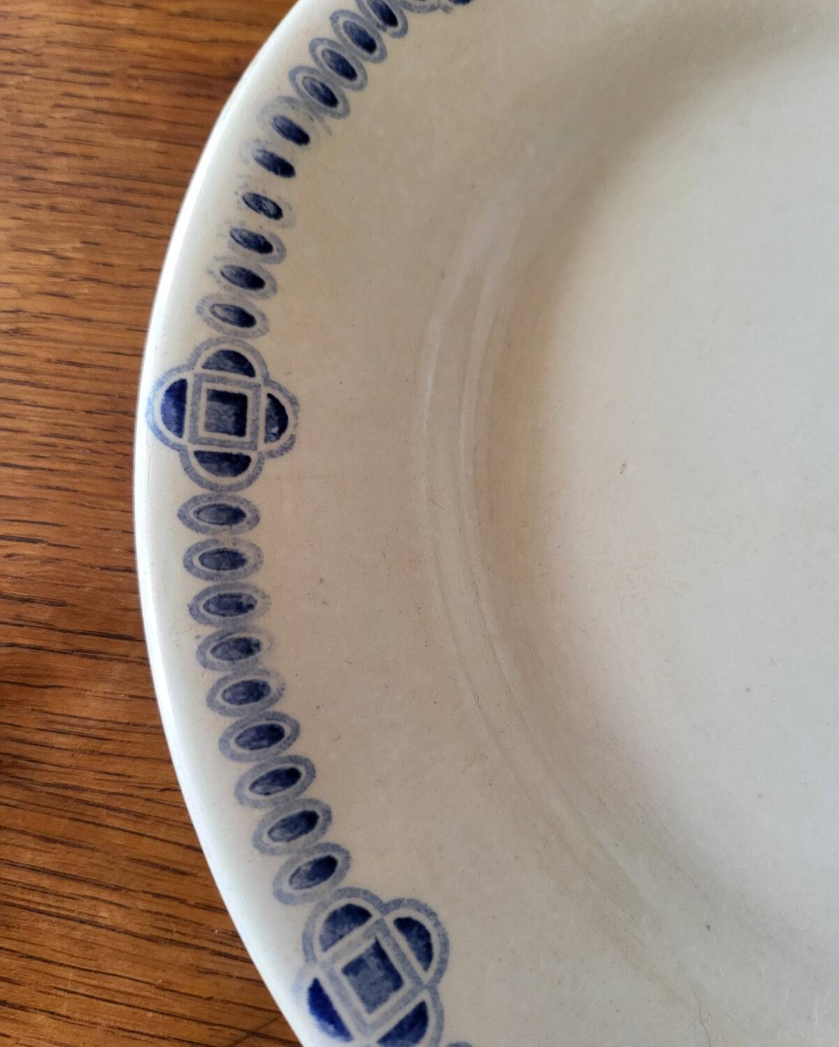 Old Earthenware Plate Creil and Montereau Dublin Service