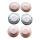 A set of 6 deep plates Fécamp Choisy le Roi Terre de Fer Rose Digoin.