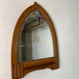 Art Deco Oak Amsterdamse School Mirror, 1920s