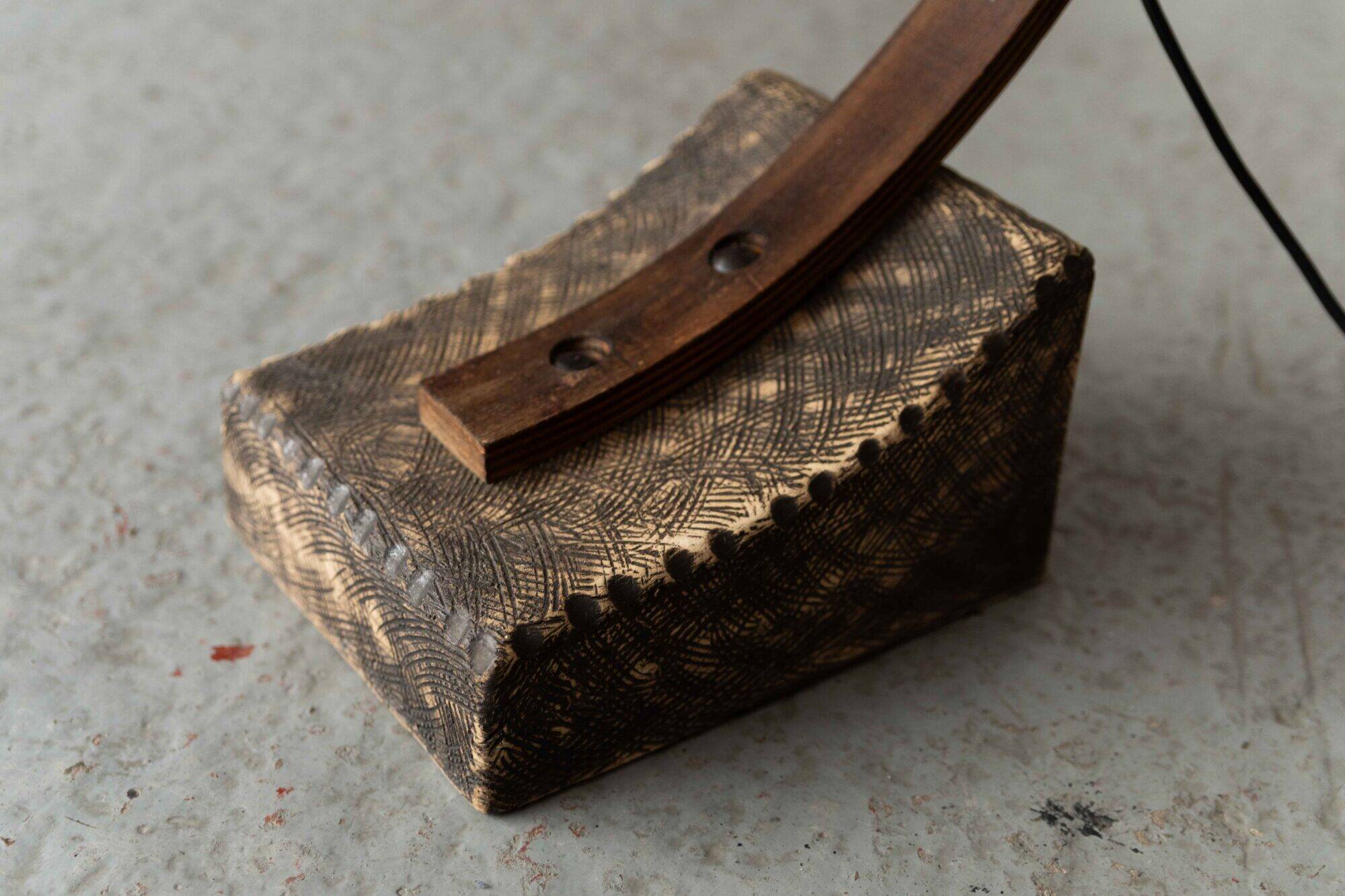 Art Deco arched floor lamp