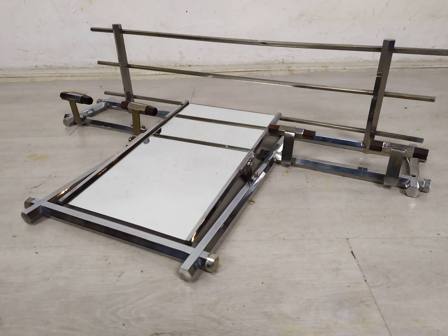 Art Deco chrome coat rack