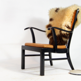 Fritz Hansen chair in 70s leather